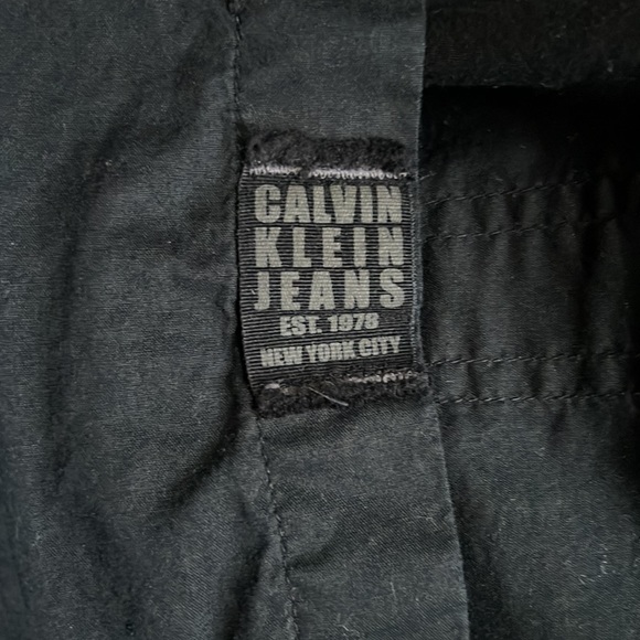 Men CALVIN KLIEN JEANS long sleeve button vintage Skull Liberty Skeleton Medium - Picture 5 of 7